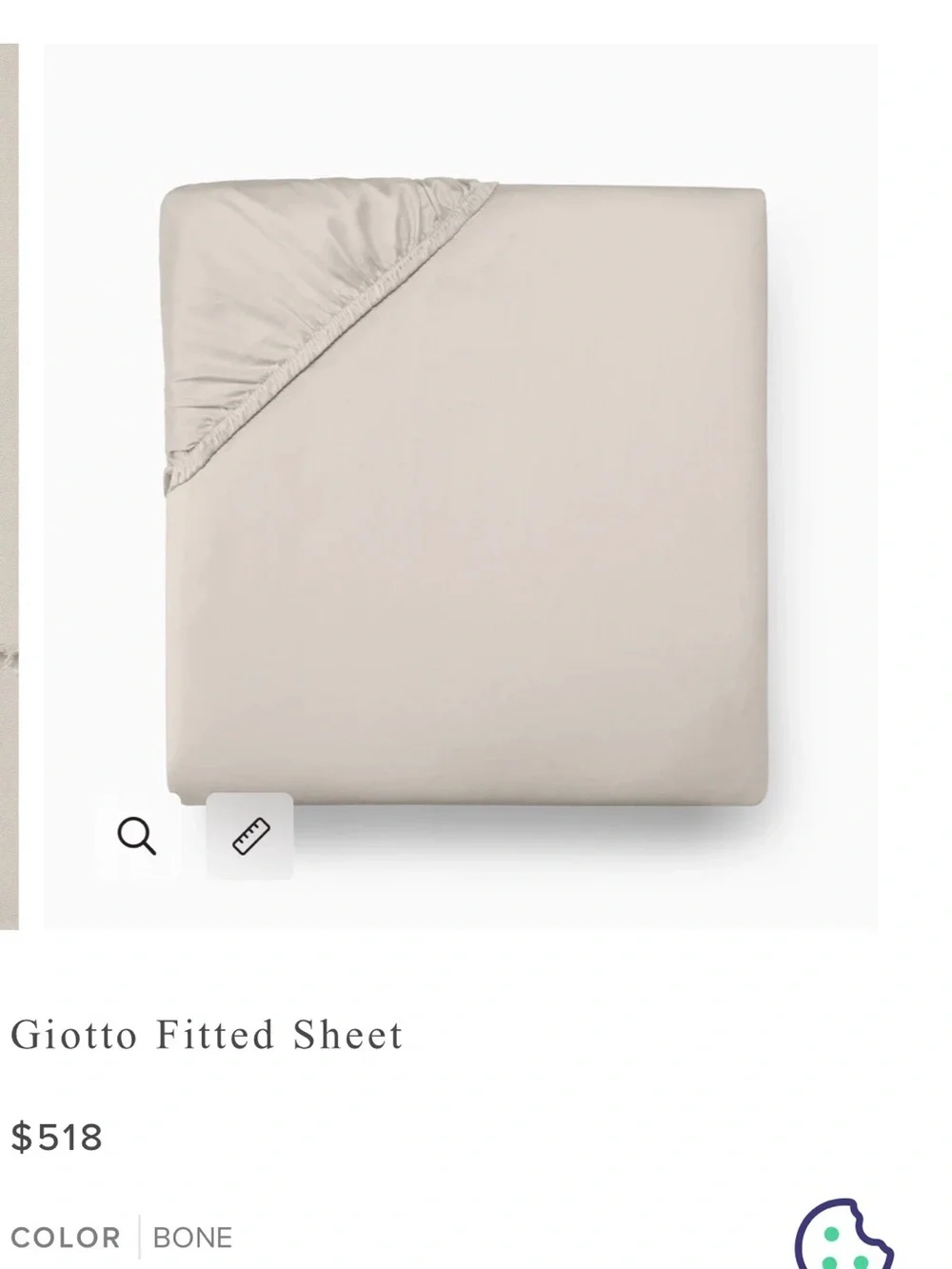SFERRA GIOTTO QUEEN SHEET SET in BONE.